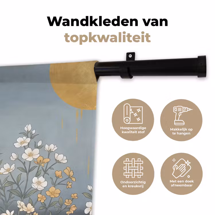 Wandkleed - Aziatisch - Vrouw - Kimono — 3