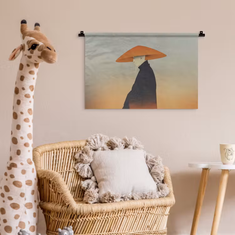 Wandkleed - Minimalistisch - Silhouet - Oranje — 5