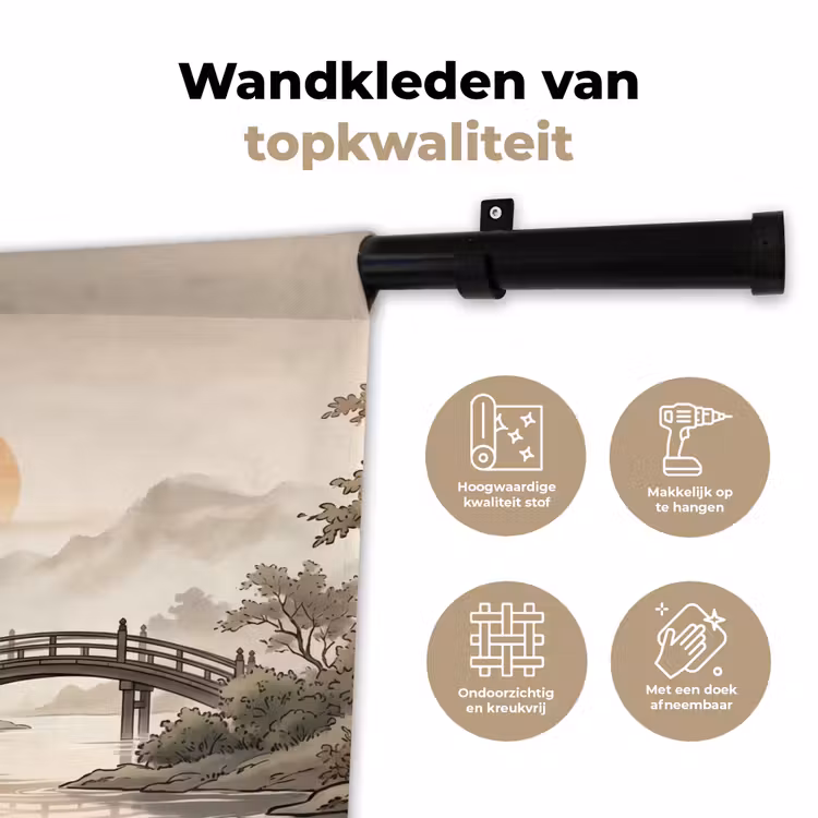 Wandkleed - Azië - Landschap - Kleurrijk — 3