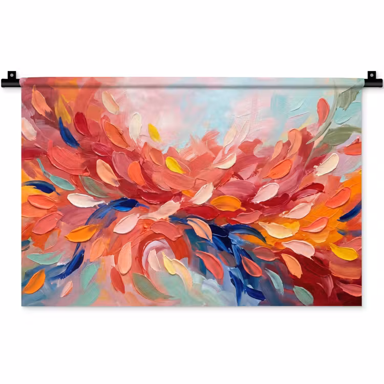 Wandkleed - Bloemen - Abstract - Kunst - Modern — 1