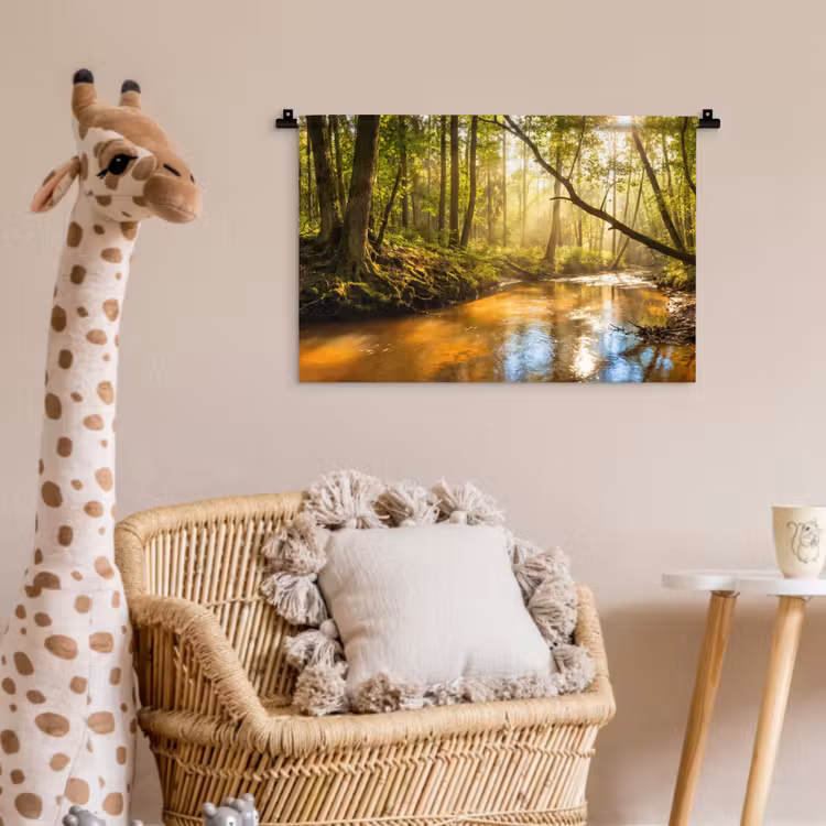 Wandkleed - Bos - Beek - Zonlicht - Natuur - Groen — 5