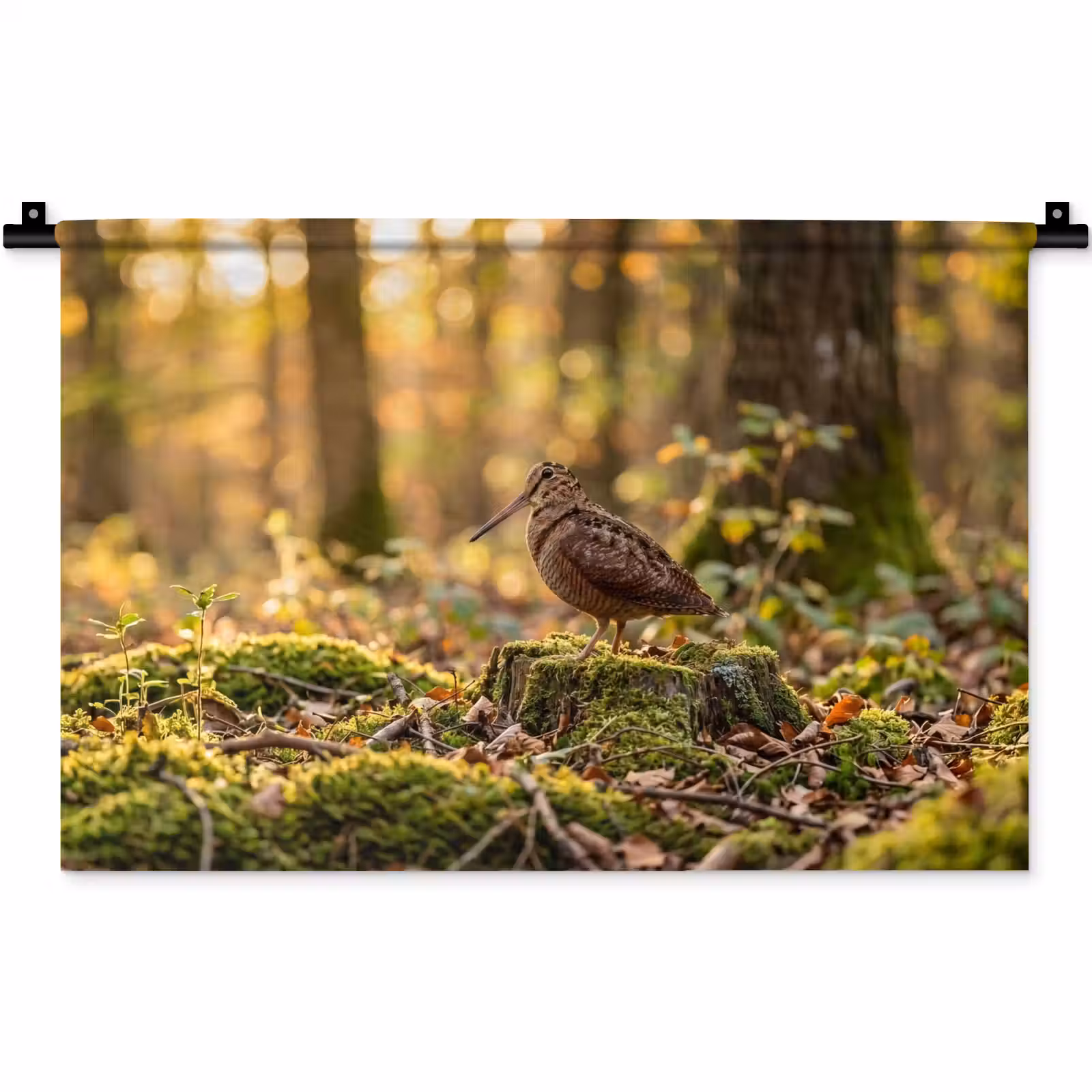 Wandkleed - Houtsnip - Bos - Bladeren - Herfst - Gecamoufleerd — 1