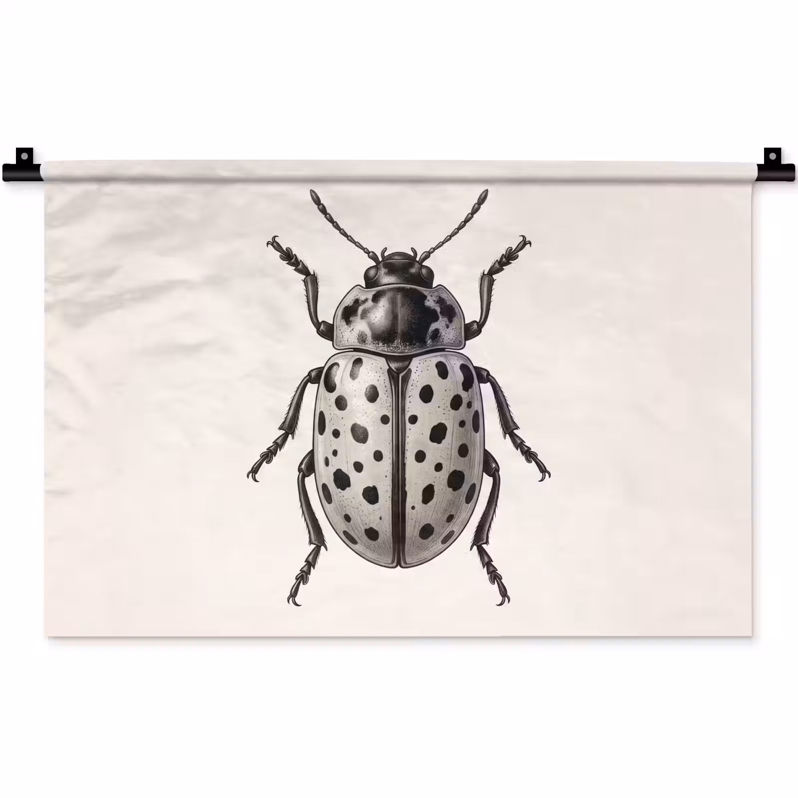 Wandkleed - Kever - Insect - Vintage — 1