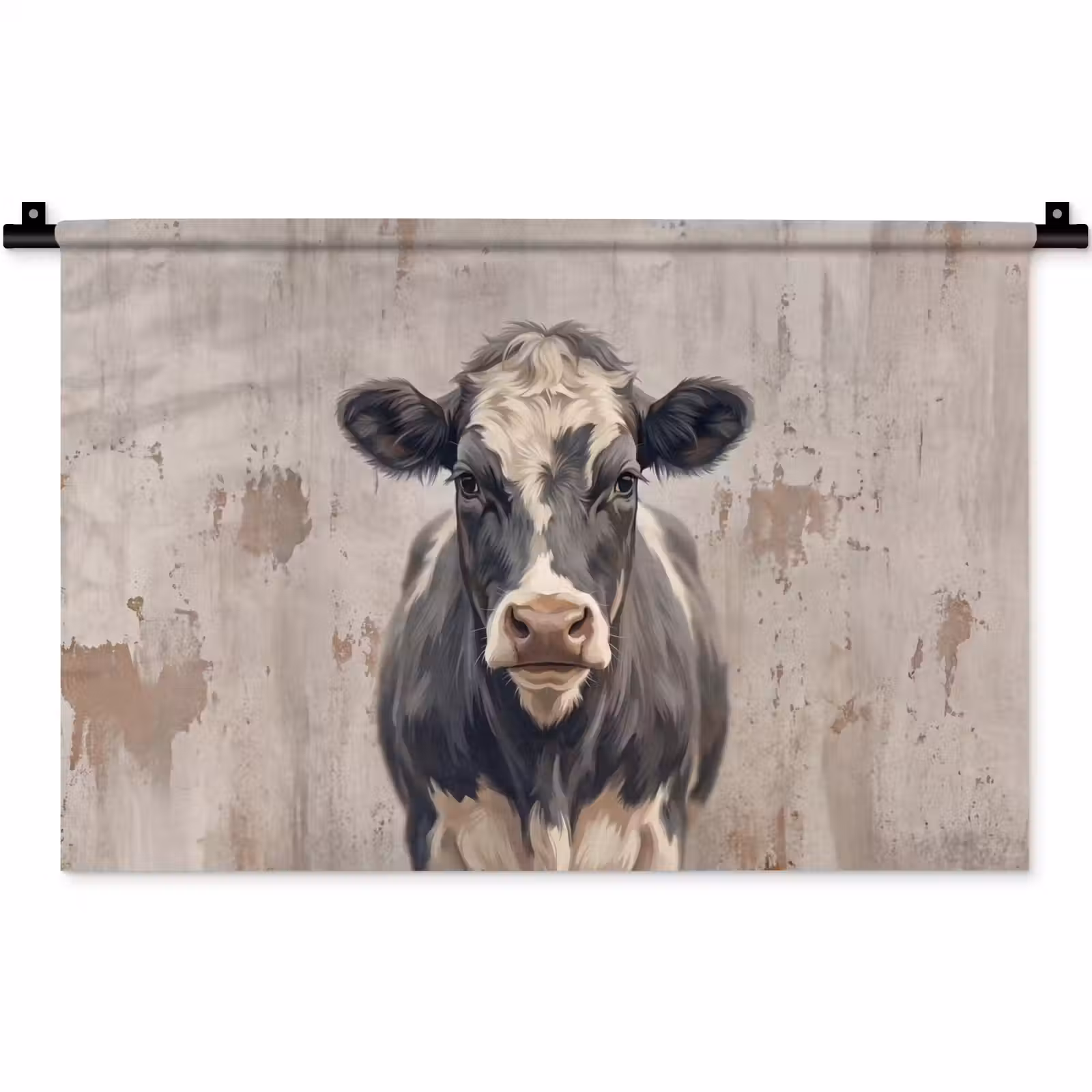 Wandkleed - Koe - Portret - Dieren - Modern — 1