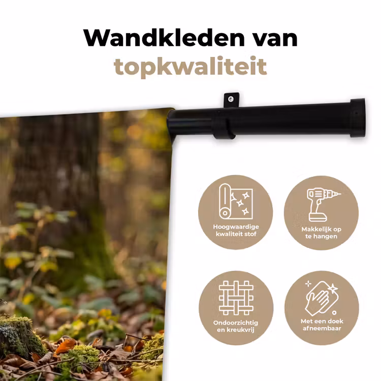 Wandkleed - Houtsnip - Bos - Bladeren - Herfst - Gecamoufleerd — 3