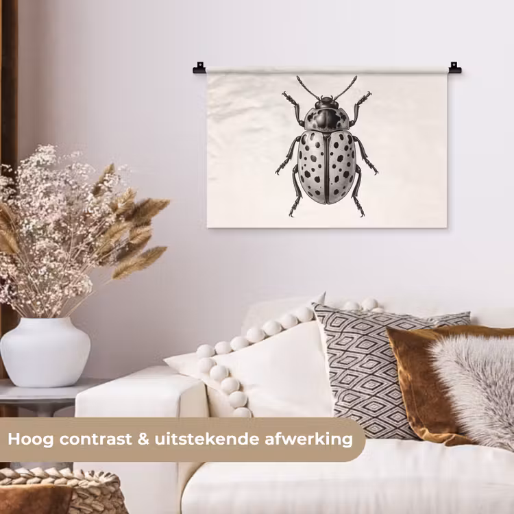 Wandkleed - Kever - Insect - Vintage — 4