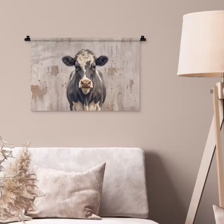 Wandkleed - Koe - Portret - Dieren - Modern — 2