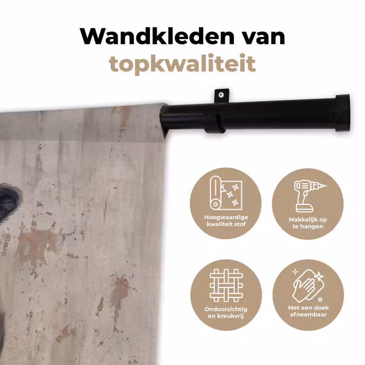 Wandkleed - Koe - Portret - Dieren - Modern — 3