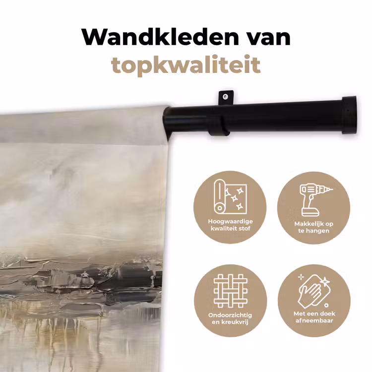 Wandkleed - Landschap - Horizon - Natuur - Abstract - Neutraal — 3