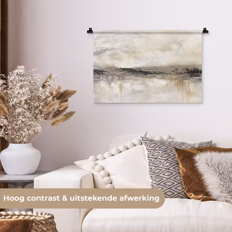 Wandkleed - Landschap - Horizon - Natuur - Abstract - Neutraal — 4