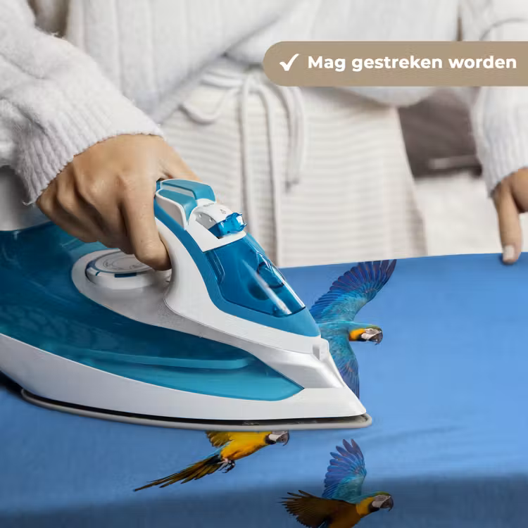 Wandkleed - Papagaai - Vliegen - Blauw - Geel — 6
