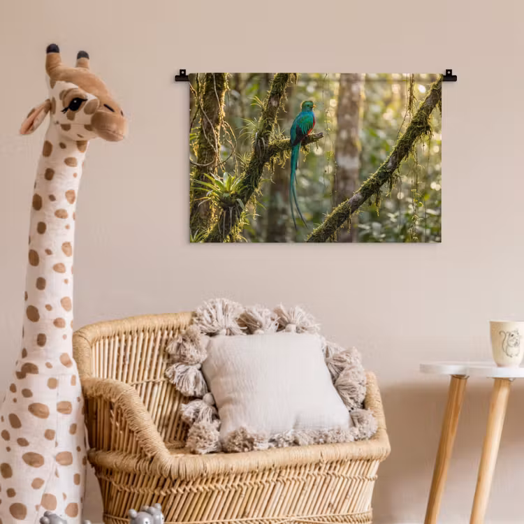 Wandkleed - Quetzal - Jungle - Natuur - Groen — 5