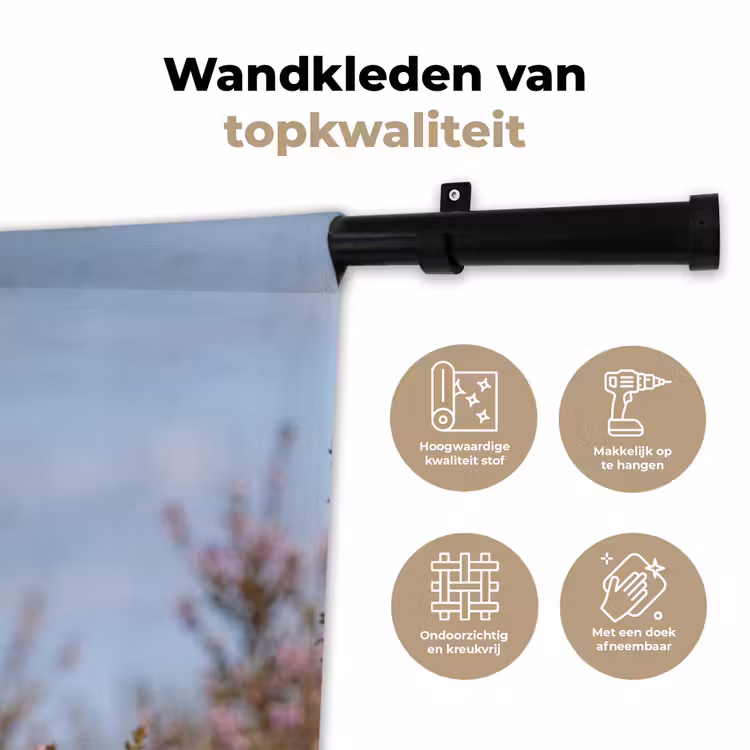 Wandkleed - Roodborsttapuit - Heide - Paars - Natuur - Sfeervol — 3
