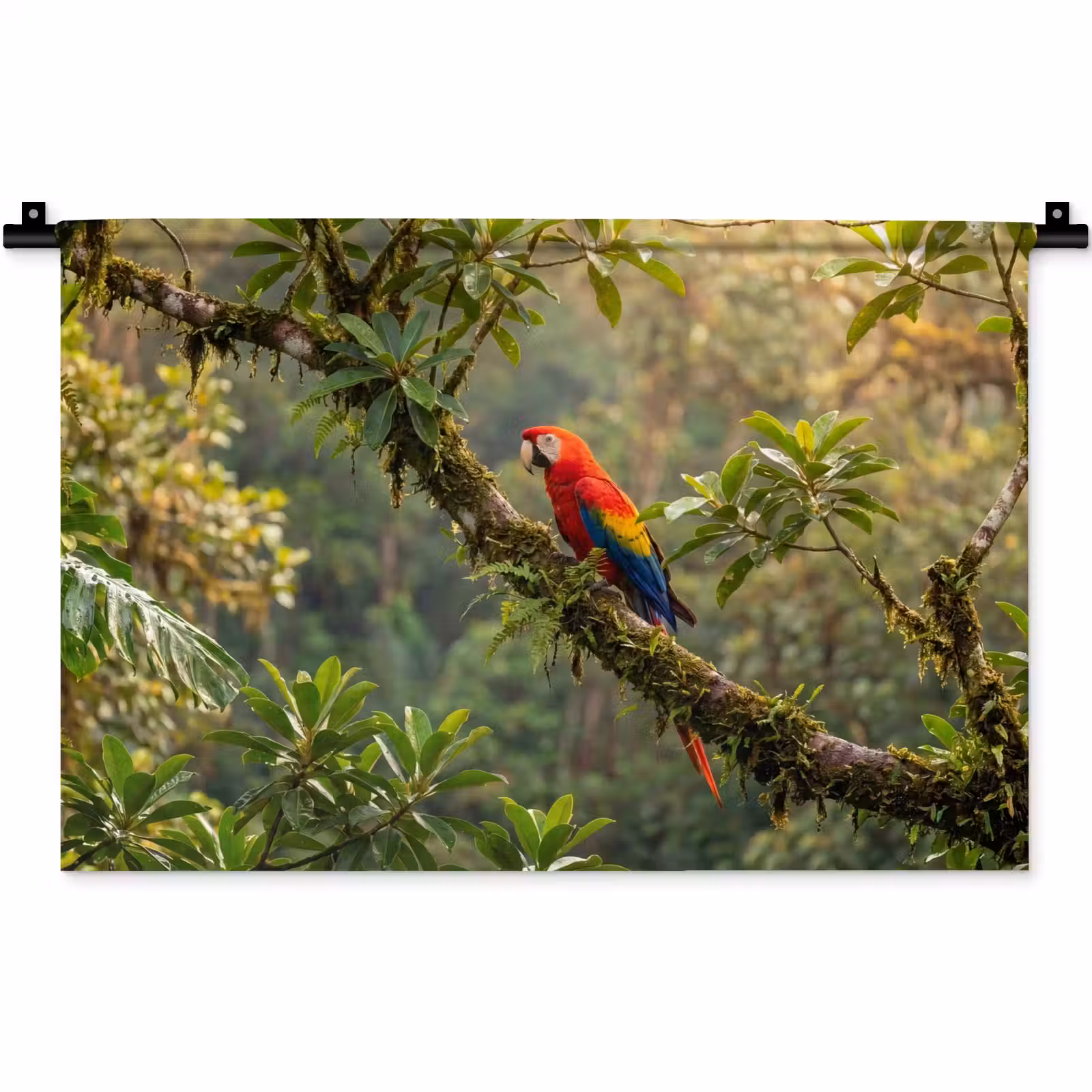 Wandkleed - Ara - Jungle - Rood — 1