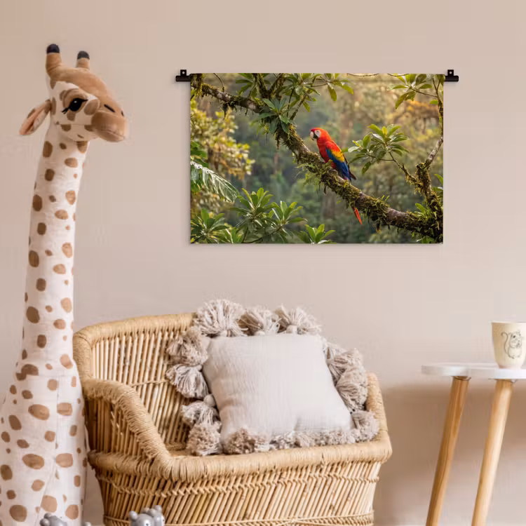 Wandkleed - Ara - Jungle - Rood — 5