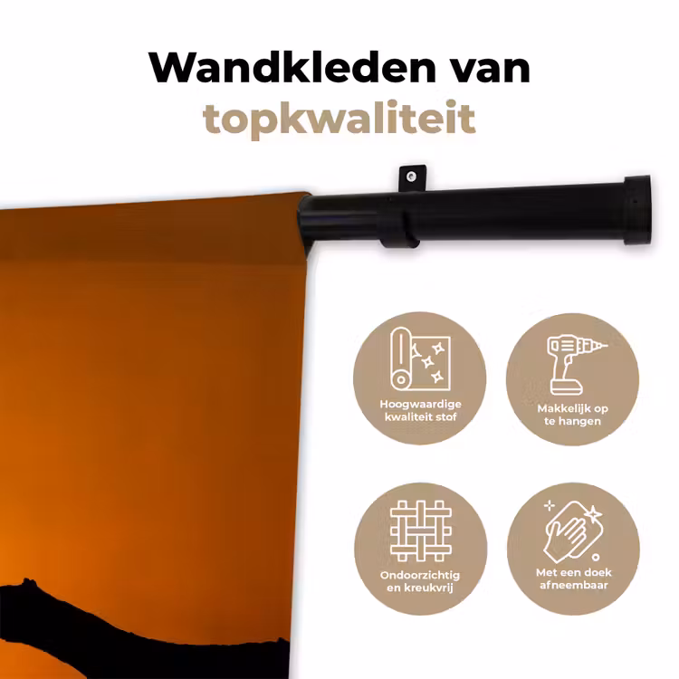 Wandkleed - Gier - Tak - Zon - Oranje — 3
