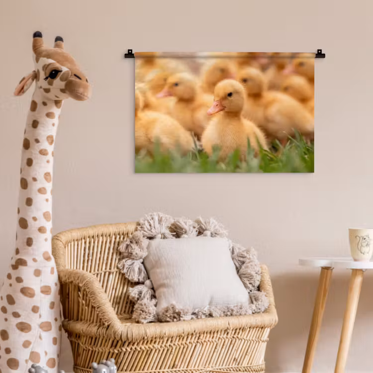 Wandkleed - Pijltje - Eend - Natuur - Geel — 5