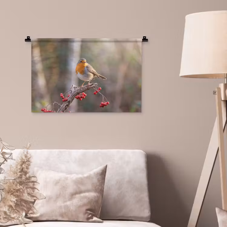 Wandkleed - Roodborst - Tak - Bessen - Natuur — 2