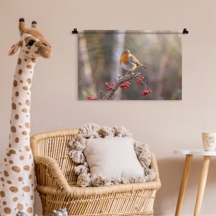 Wandkleed - Roodborst - Tak - Bessen - Natuur — 5