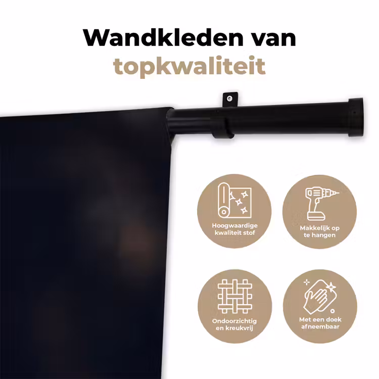 Wandkleed - Roofvogel - Buizerd - Bruin — 3