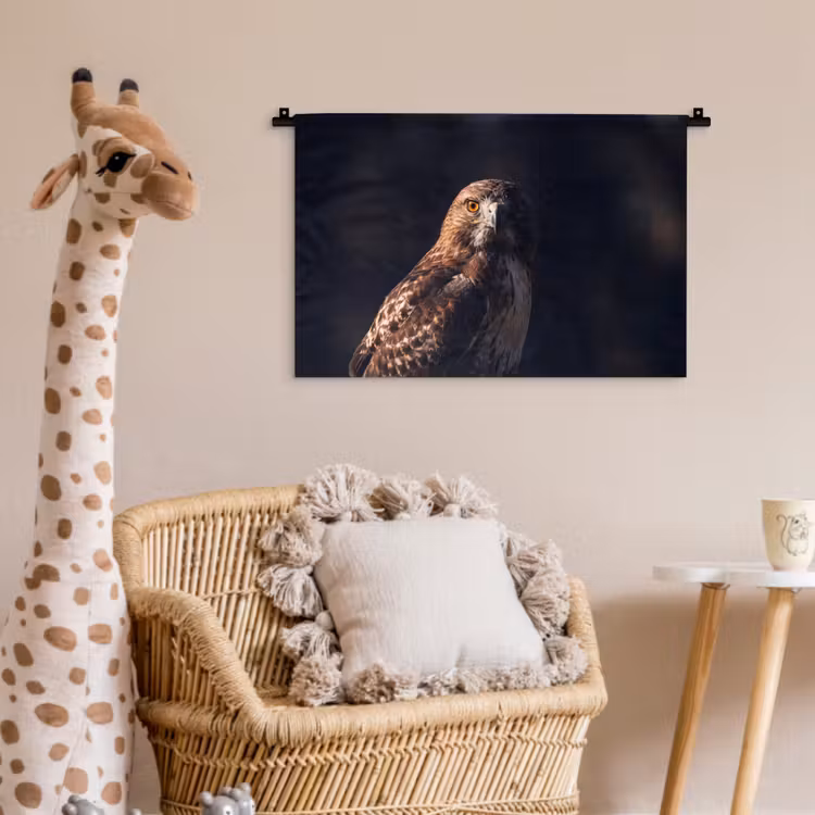 Wandkleed - Roofvogel - Buizerd - Bruin — 5