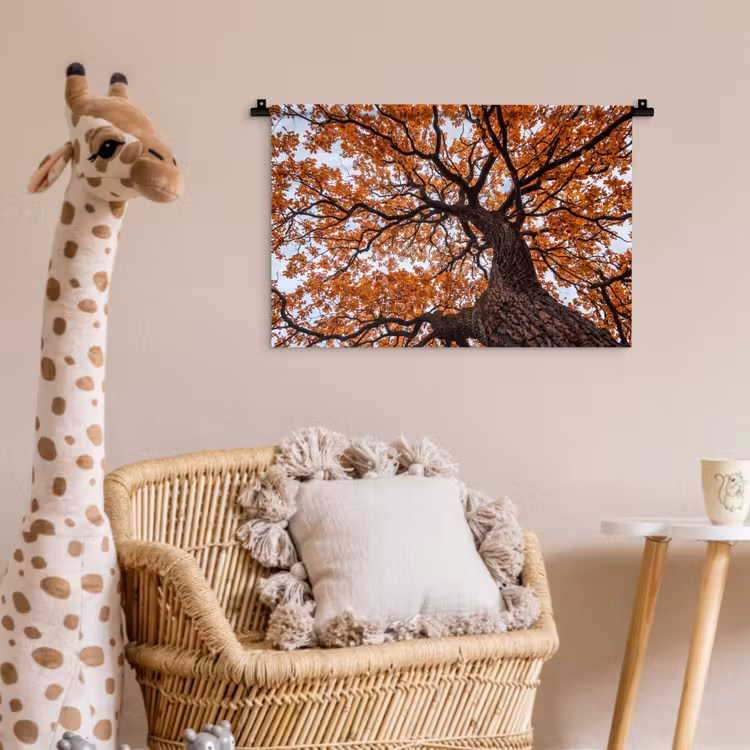 Wandkleed - Boom - Bladerdak - Herfst - Oranje - Sfeervol — 5