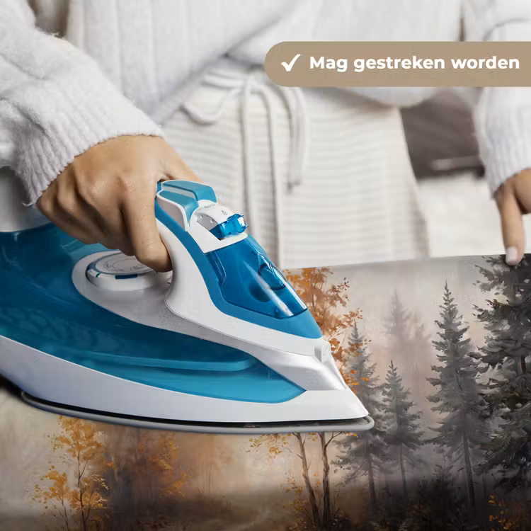 Wandkleed - Bospad - Herfstbladeren - Natuur - Schilderachtig - Oranje — 6