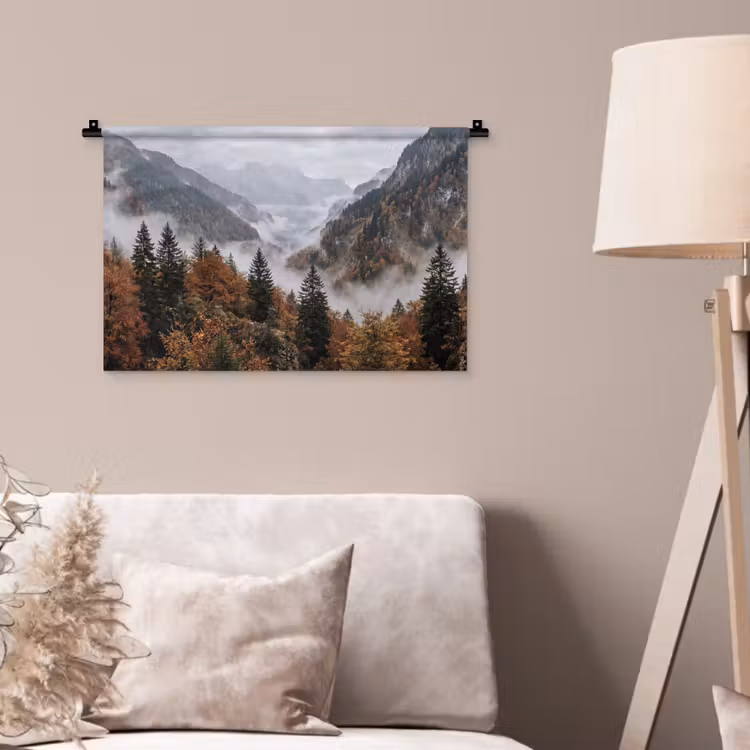 Wandkleed - Bergen - Vallei - Mist - Herfst - Natuur — 2