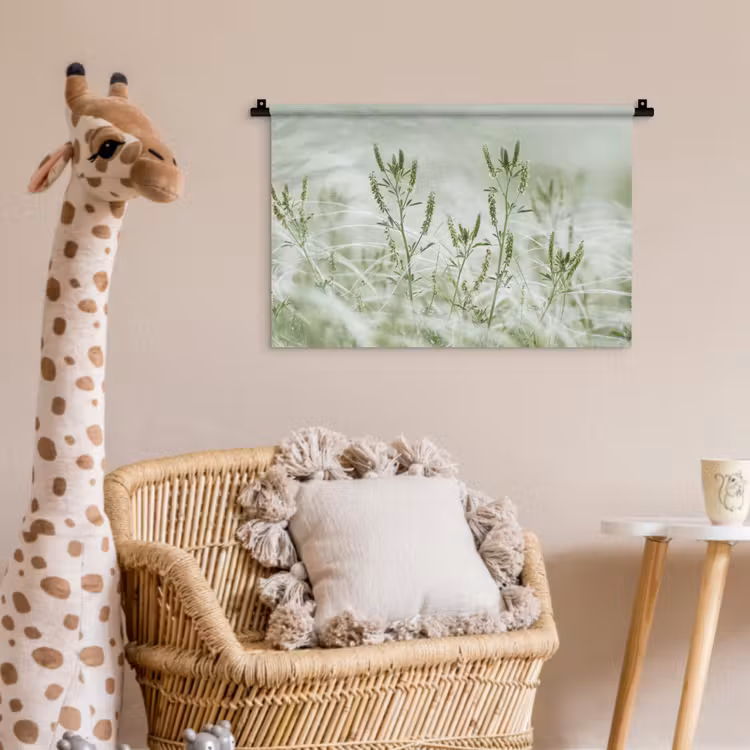 Wandkleed - Grassen - Minimalistisch - Groen — 5