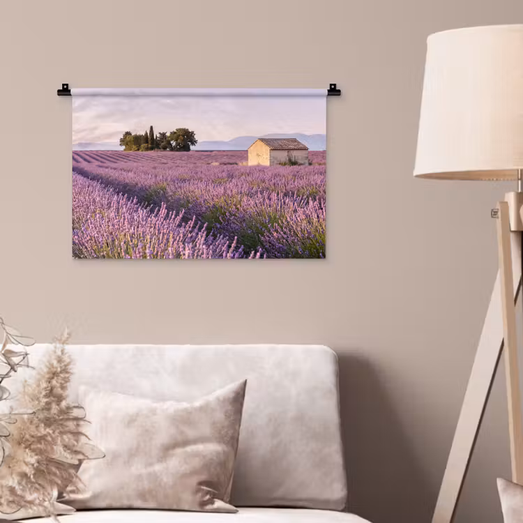 Wandkleed - Lavendel - Landschap - Sereen - Paars — 2