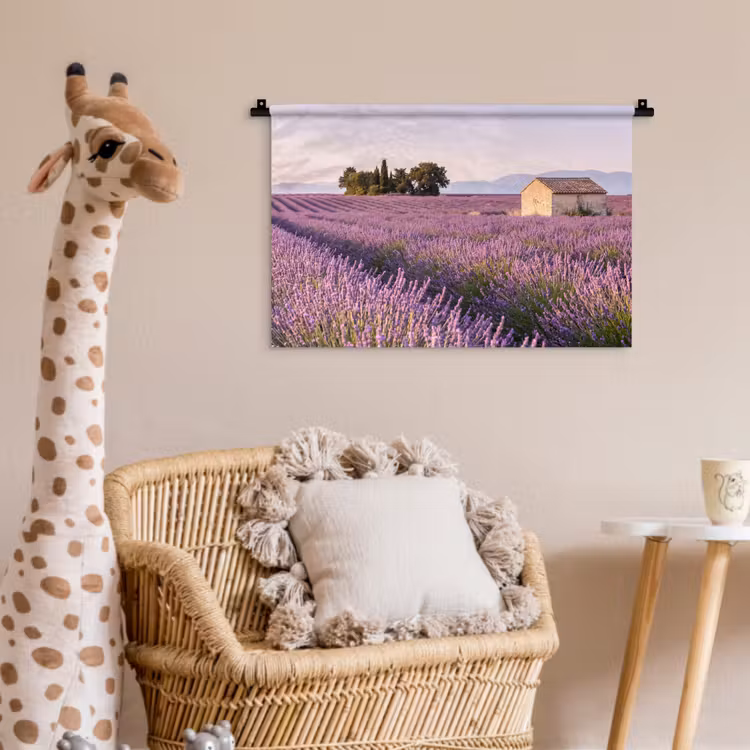 Wandkleed - Lavendel - Landschap - Sereen - Paars — 5
