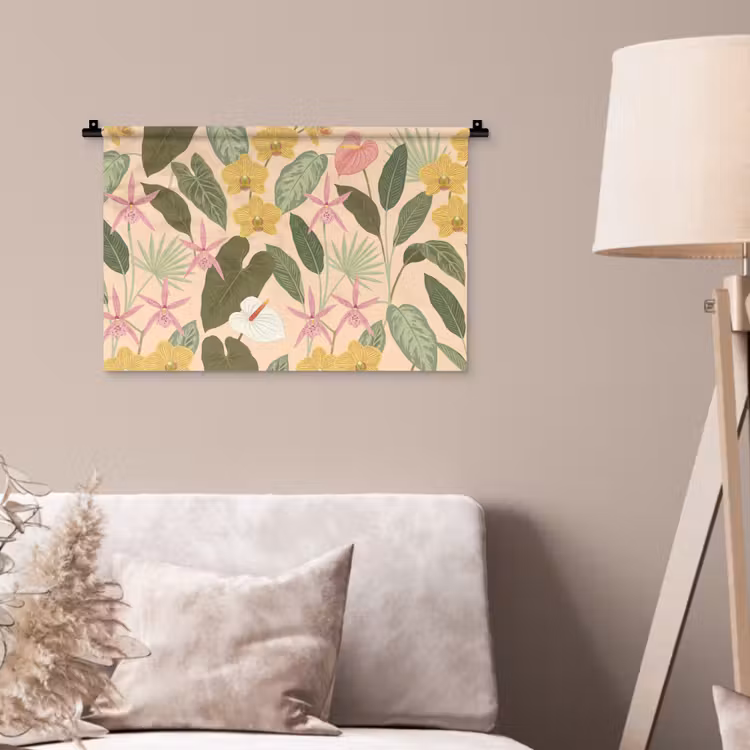 Wandkleed - Patroon - Bloemen - Kleurrijk — 2