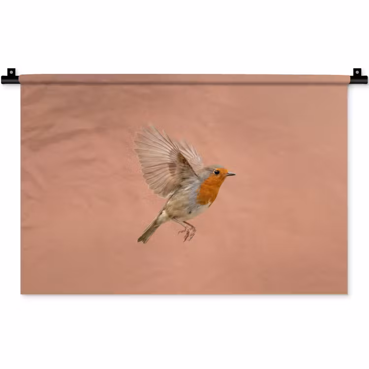 Wandkleed - Roodborst - Natuur - Roze — 1