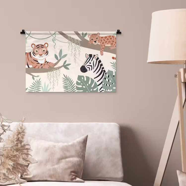 Wandkleed - Jungle - Rustiek - Pastel — 2