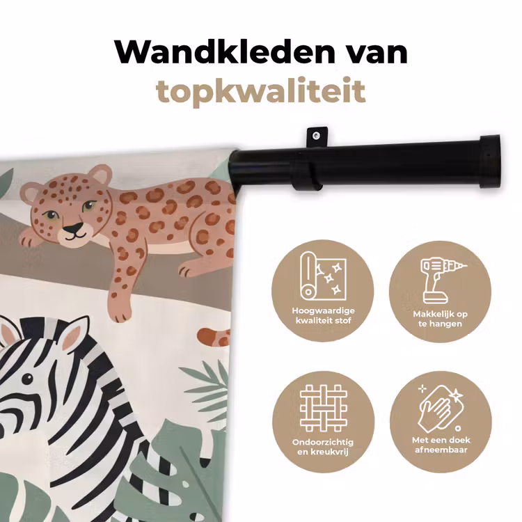 Wandkleed - Jungle - Rustiek - Pastel — 3