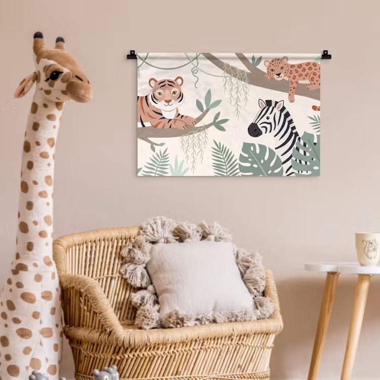 Wandkleed - Jungle - Rustiek - Pastel — 5