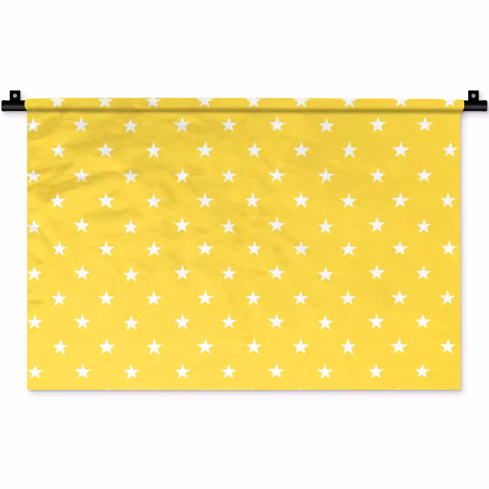 Wandkleed - Sterren - Patroon - Minimalistisch - Geel — 1