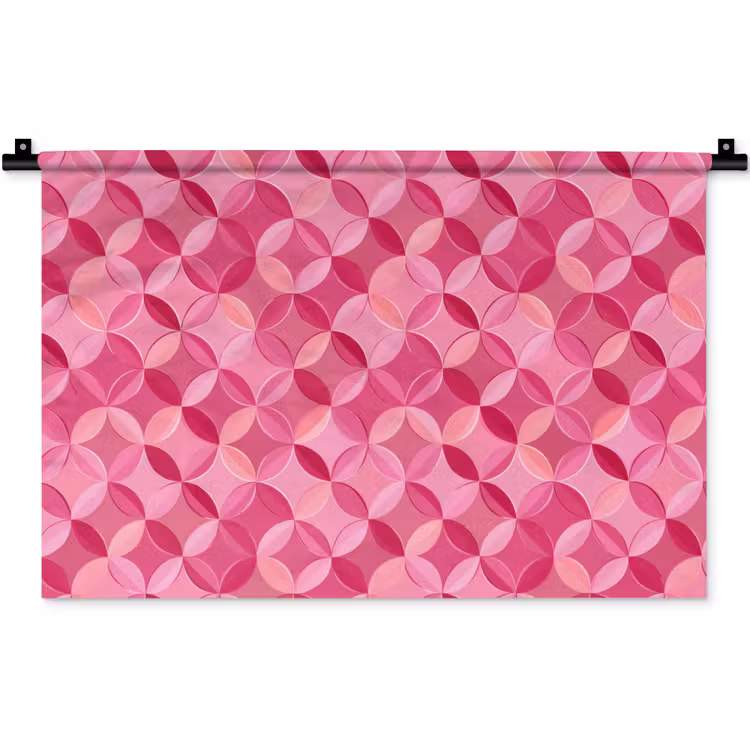 Wandkleed - Geometrisch - Mozaïek - Modern - Roze — 1