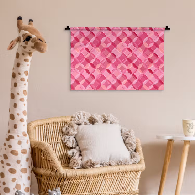 Wandkleed - Geometrisch - Mozaïek - Modern - Roze — 5