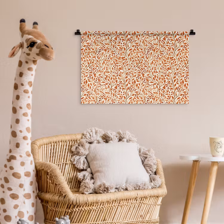 Wandkleed - Bladeren - Botanisch  - Terracotta — 5