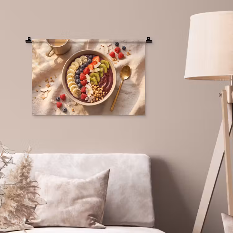 Wandkleed - Eten - Ontbijtkom - Fruit - Gezond - Kleurrijk — 2