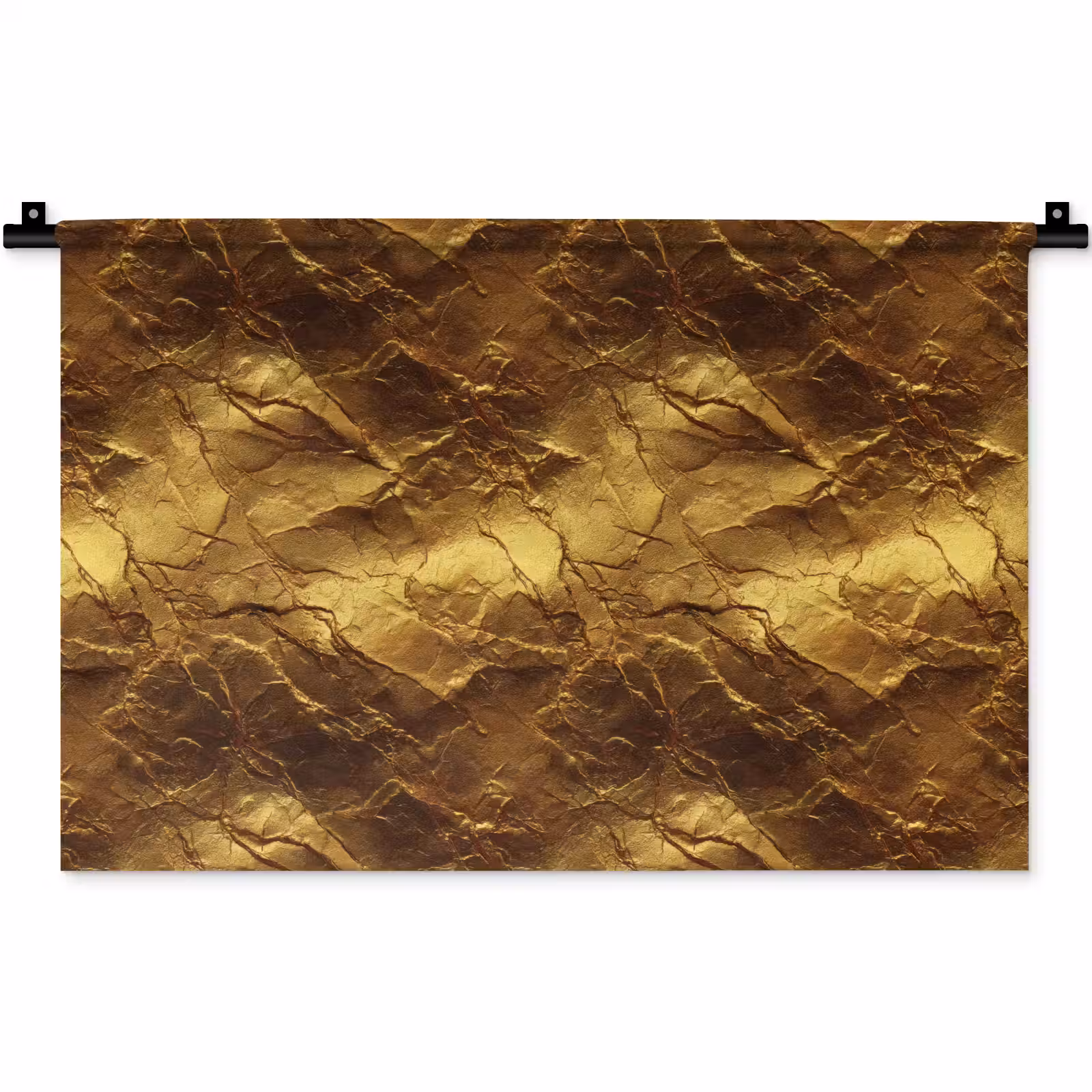 Wandkleed - Bladgoud - Textuur - Goud — 1