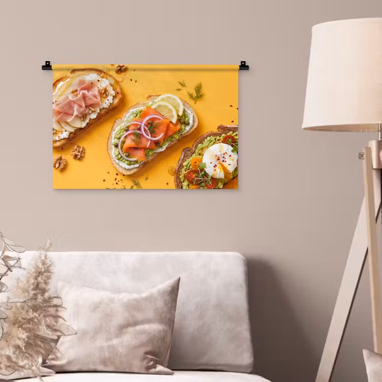 Wandkleed - Eten - Brood - Ontbijt - Modern - Kleurrijk — 2