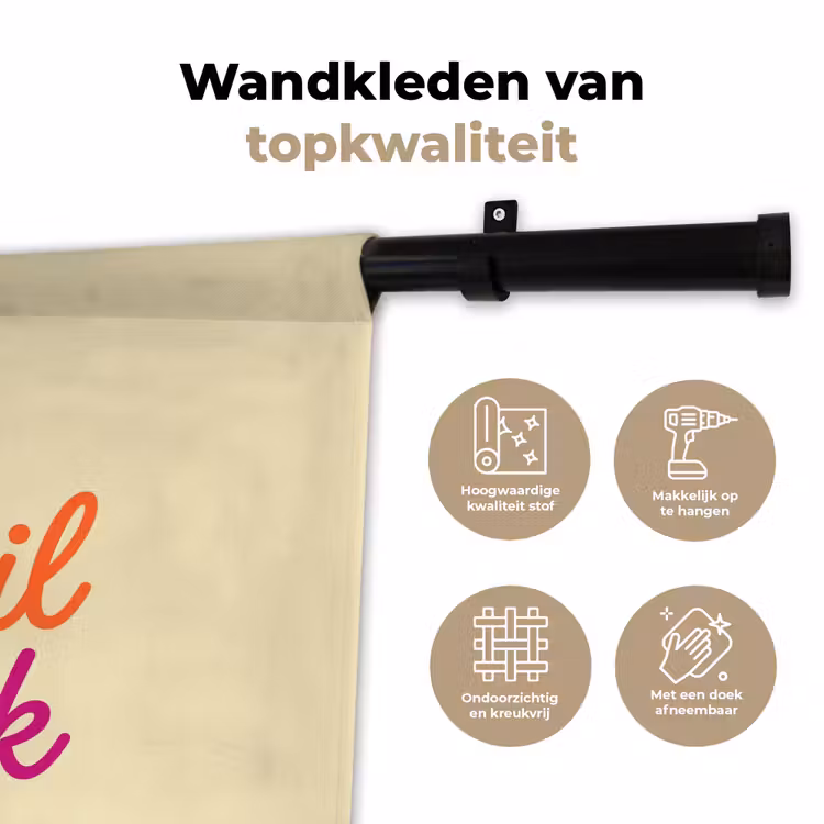 Wandkleed - Cocktail O'Clock - Geel - Retro — 3