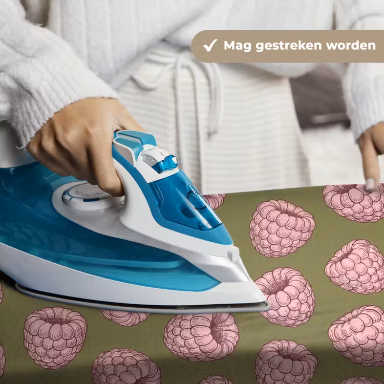 Wandkleed - Eten - Patroon - Illustratie - Roze - Groen — 6