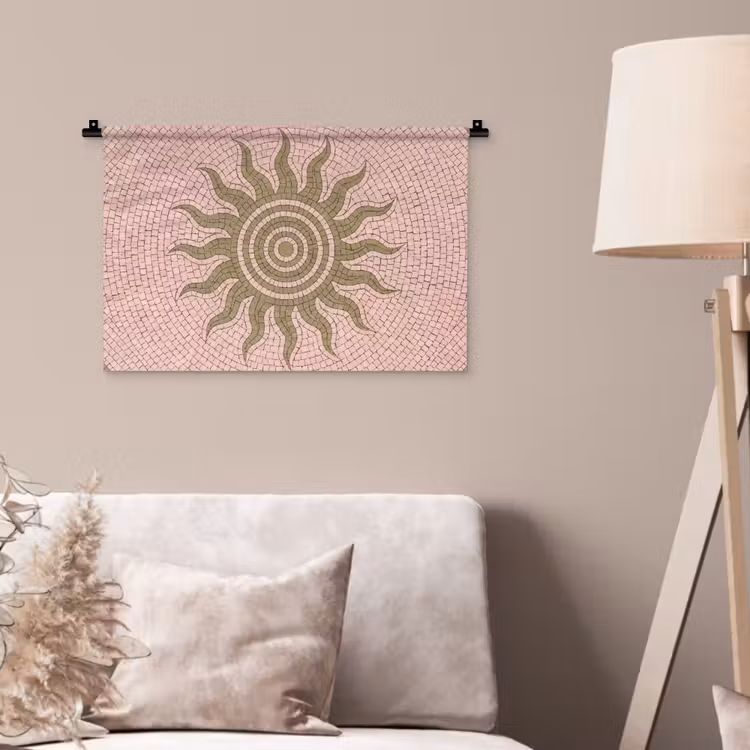 Wandkleed - Mozaïek - Zon - Patroon - Klassiek - Roze — 2
