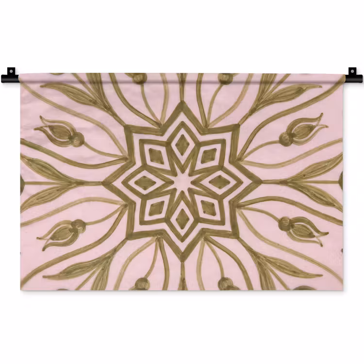 Wandkleed - Patroon - Mandala - Decoratie - Abstract - Groen — 1