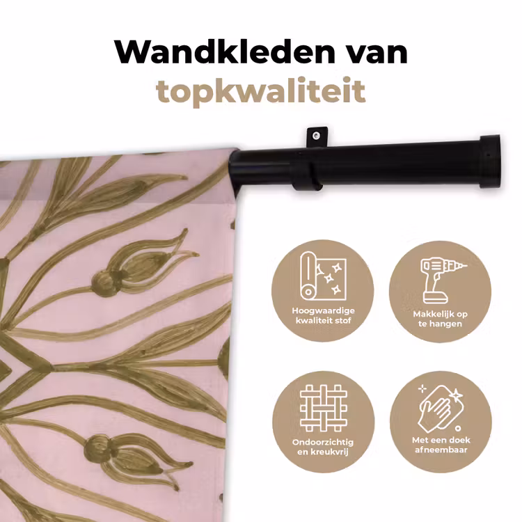 Wandkleed - Patroon - Mandala - Decoratie - Abstract - Groen — 3