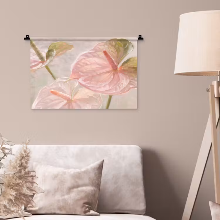 Wandkleed - Bloemen - Pastel - Abstract - Natuur - Groen — 2