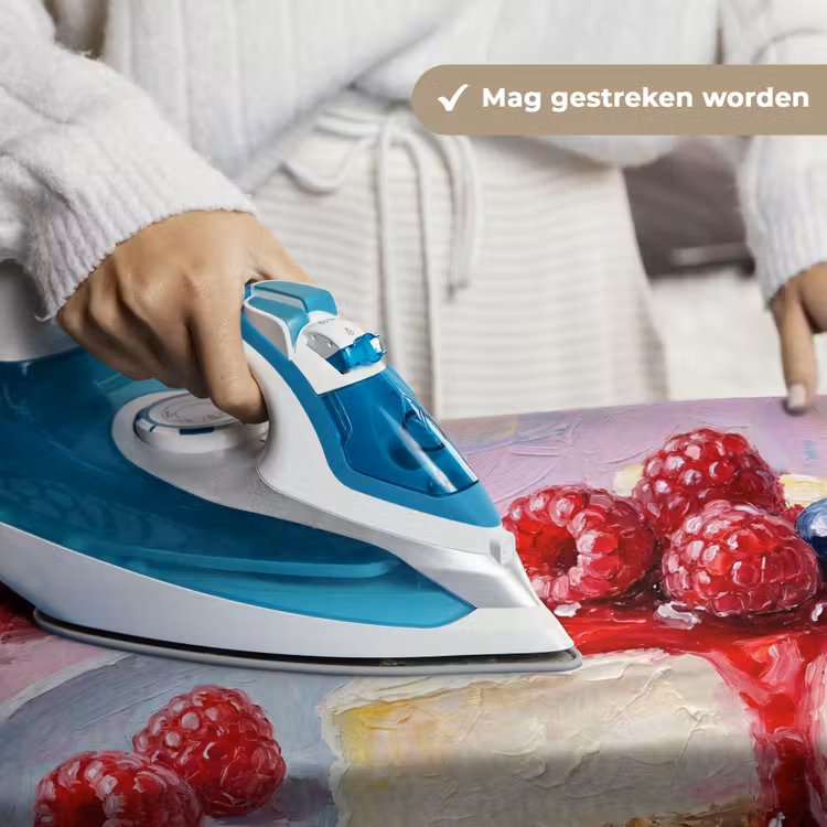 Wandkleed - Eten - Cheesecake - Bessen - Abstract - Roze — 6